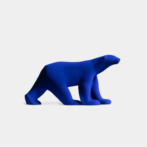 Art animalier et bleu Klein